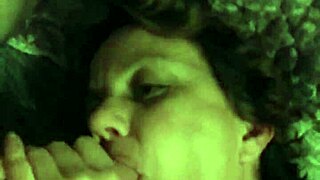 Southern woman sucking candy