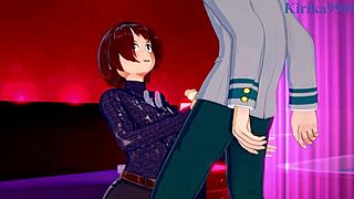 Shino Sosaki Mandalay and Tomoko Shiretoko Rag Doll and Izuku Midoriya intense sex - my hero academia hentai