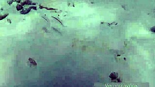 Public Exhibitionist German Teen VeronikaVonk Flashes Big Boobs by the Sea