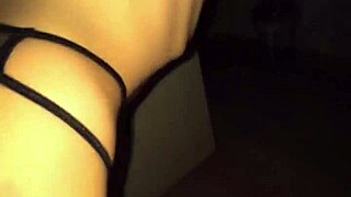 A young and beautiful woman with a perfect body has sex with an older man with a big belly and he cums on her breasts and buttocks.