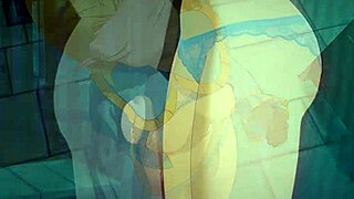 Blonde Zelda makes him cum so hard!