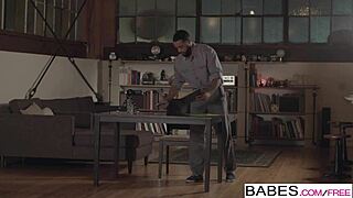 Yo, check Kassondra Raine with Stallion in black babe action