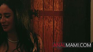 Pretty Latina gets some anal sex with a big butts MILF.