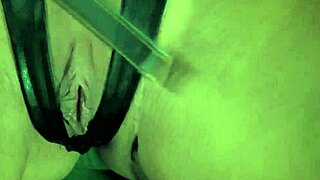 Torment Loving Domina Rides Big Dildo In Glamorous Fetish Scene