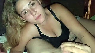 My friend’s wife gives me a blowjob while my wife and her husband are not at home.