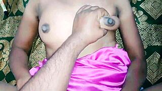 Amateur couple from an Indian village gets down and dirty