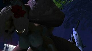 restless night furry yiff in the nature