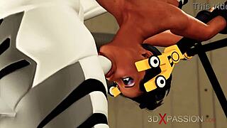 extreme sex in restraints with big tits beauty getting fucked hard