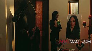 Pretty Latina gets some anal sex with a big butts MILF.