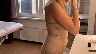 Blonde Mistress Prepares Surprise For Beloved Client