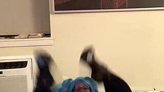 Halloween Cosplay Hazelnutxxx Blue Hair Wants Favorite Secret Shaved Pussy