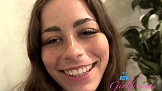 Sweet freckled teen Renee Rose gets her pussy touched in POV, so innocent yet naughty! 😍