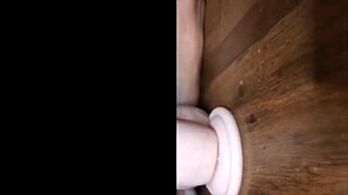 inked tranny dildo riding