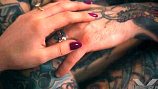 intense sucking and teasing in stockings leads to creampie with big cock