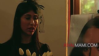 Pretty Latina gets some anal sex with a big butts MILF.