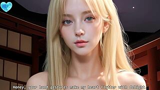 Wanna ride all night with this 18yo petite blonde in POV hentai? She's hyper-realistic!