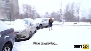 so, this young chick Rose Wild sucked a stranger's boner for cash in a rough homemade clip