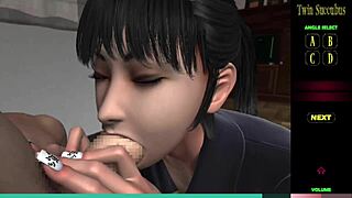 Can twin succubi handle this big cock creampie?