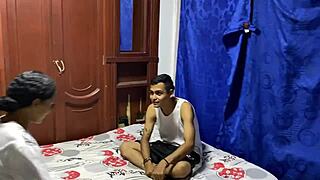 i tease my stepsister with wild sex, riding and creampie, she loves it