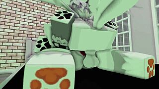 i watch roblox furry animation with big cock and cum