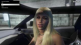 GTA 5 - First person hooker action in car, so wild! 🎮