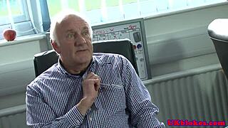 oh wow, these gay brit jocks are fucking hard in the factory!