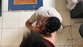 Marcos Goiano Bends Japa Dot Over For Deepthroat And Bareback Anal Quickie