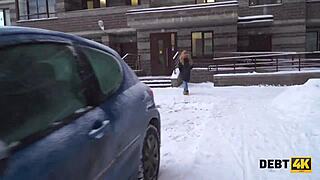 so, this young chick Rose Wild sucked a stranger's boner for cash in a rough homemade clip