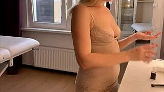 Blonde Mistress Prepares Surprise For Beloved Client