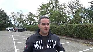 voyeur scene: italian milf fucked in front of boyfriend and friends