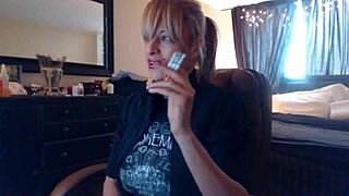 Sandi Smoking Cigarettes