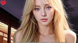 Wanna ride all night with this 18yo petite blonde in POV hentai? She's hyper-realistic!