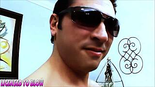 vanessa figueroa blows the biggest dick in fishnets