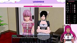 Get a taste of Vtuber Lewdneko’s special sex adventure in Harem Hotel.