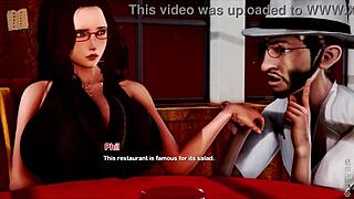 Hey, is this hot housewife giving handjob to monster cock at home?