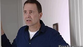 Step Sleeper Creeper Obsesses Over Petite Teen Cock