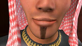 Animated 3d gay prince engages in desert fantasy sex with arab lover