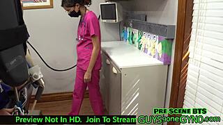 Angel Ramiraz, Naked Doctor, Jerks Restrained Cock at Cum Clinic Extraction 6. Watch Full Film at Guysgonegynocom.