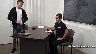 Caught Stealing But Seduced Horny Security Guard For A Way Out With Anal Punishment