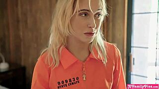 Scared Teen 18+ Stepsisters Pranked By Stepbro During Halloween