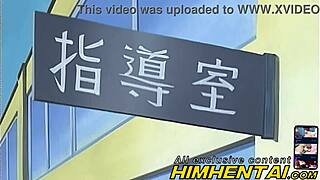 Redhead nurse gets it hard at work in this hentai video.
