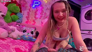 Mia Kay is a stepsister who gives great blow jobs and is a blowjob queen.