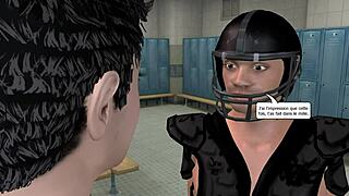 Animated 3d gay prince engages in desert fantasy sex with arab lover