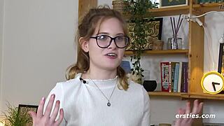 luna teases herself with a magic vibrator