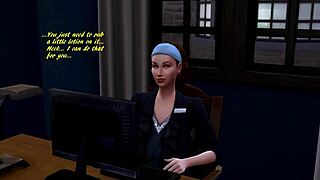 this sims 4 parody features james bond with interracial group action and milfs