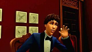this sims 4 parody features james bond with interracial group action and milfs