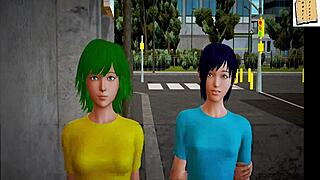 Is this my new family in anime? Big ass teen sex!