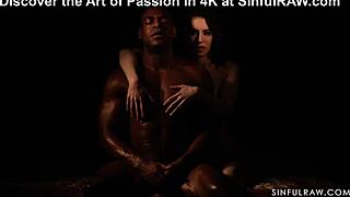 anna de ville and aaron rock share sensual moments in stockings and doggystyle with big black cock close-ups