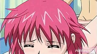 Redhead nurse gets it hard at work in this hentai video.