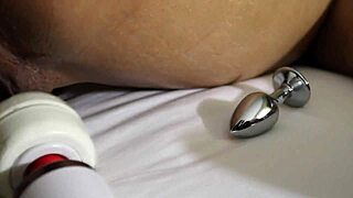 Kinky Ebony Lesbians Use Toys to Finger, Spank, and Fuck Each Other's Asses